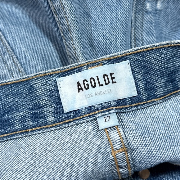 Agolde Women's Straight Leg Jeans - Light Blue - Picture 8 of 10